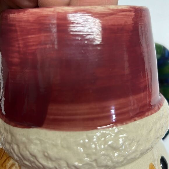 Snowman w/ Winter Details Pottery Coffee Tea Hot Chocolate Mug - Picture 9 of 16